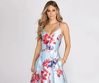Geneva Cross Back A-Line Dress