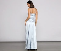 Kel Satin A-Line Dress