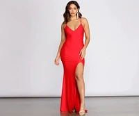 Maci Lace-Up Back Mermaid Dress