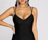 Maci Lace-Up Back Mermaid Dress