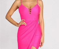Sahara Lace Up Back Wrap Dress