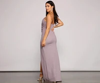 Carella Wrap Glitter Dress