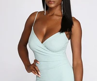 Carella Wrap Glitter Dress