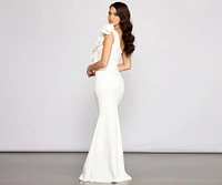 Diana Formal One-Shoulder Ruffle Dress