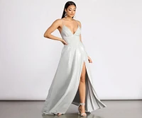 Miranda Glitter A-Line Dress