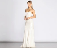 Char Formal Lattice Glitter Dress