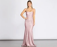 Tanna Formal Lattice Glitter Dress