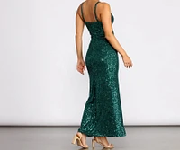 Angelina Formal Sequin Dress