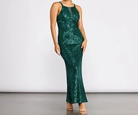 Angelina Formal Sequin Dress