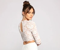 Brooke Lace V Neck Formal Dress
