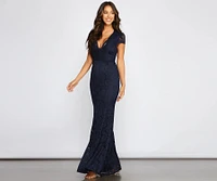 Chelsea Glitter Lace Formal Dress
