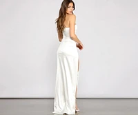 Lana Formal One Shoulder High Slit Dress