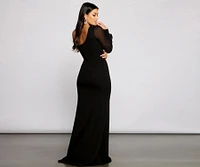 Odette Formal One Shoulder Crepe Mermaid Dress
