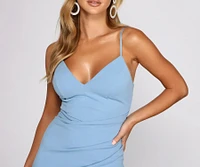 Skyler Formal A-Line Crepe Dress