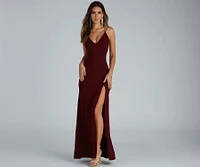 Chloe Lace-Up Back Formal Dress