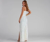 Lyla Formal One-Shoulder Sequin Dress