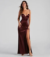 Nora High-Slit Mermaid Dress