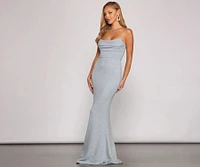 Everly Formal Sleeveless Glitter Mermaid Dress