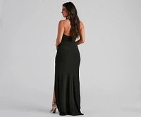 Londyn Formal High Slit Convertible Dress