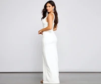 Viv Formal Crepe Wrap Dress