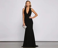 Luna Halter A-Line Formal Dress