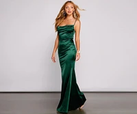 Nahla Formal Satin Mermaid Dress