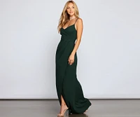 Ember Formal Wrap Mermaid Dress