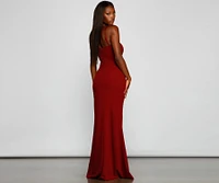 Alani Formal High Slit A-Line Dress
