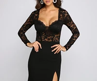 April Formal Lace Mermaid Dress