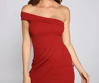 Susana Asymmetric Off-Shoulder Mermaid Dress