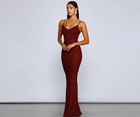 Irene Formal Backless Glitter Mermaid Dress