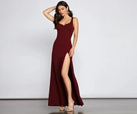 Layla Sleeveless High-Slit Formal Dress