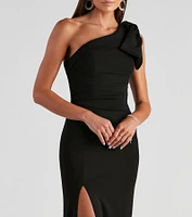 Star Formal One-Shoulder Mermaid Dress