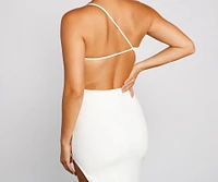 Alisha Asymmetrical One-Shoulder Formal Dress