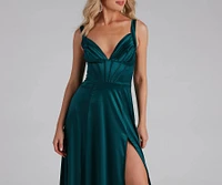 Rae Formal Corset A-Line Dress
