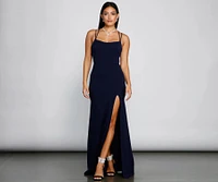 Jaelynn Formal Open Back A-Line Dress