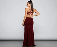 Jaelynn Formal Open Back A-Line Dress