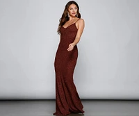 Irene Formal Backless Glitter Mermaid Dress