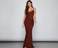 Irene Formal Backless Glitter Mermaid Dress