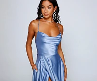 Marixa Formal Lace-Up A-Line Dress