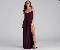 Fleur Formal Double High Slit Dress
