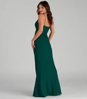Skyler Formal A-Line Crepe Dress