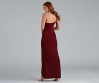 Iris One-Shoulder Crepe Dress