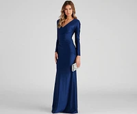 Amelia Long Sleeve Mermaid Dress