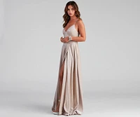 Lizzie Formal Glitter Caged A-Line Dress