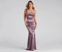 Nahla Formal Satin Mermaid Dress