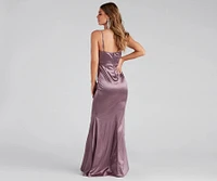 Nahla Formal Satin Mermaid Dress