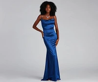 Nahla Formal Satin Mermaid Dress