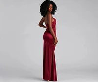 Nahla Formal Satin Mermaid Dress