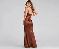 Nahla Formal Satin Mermaid Dress